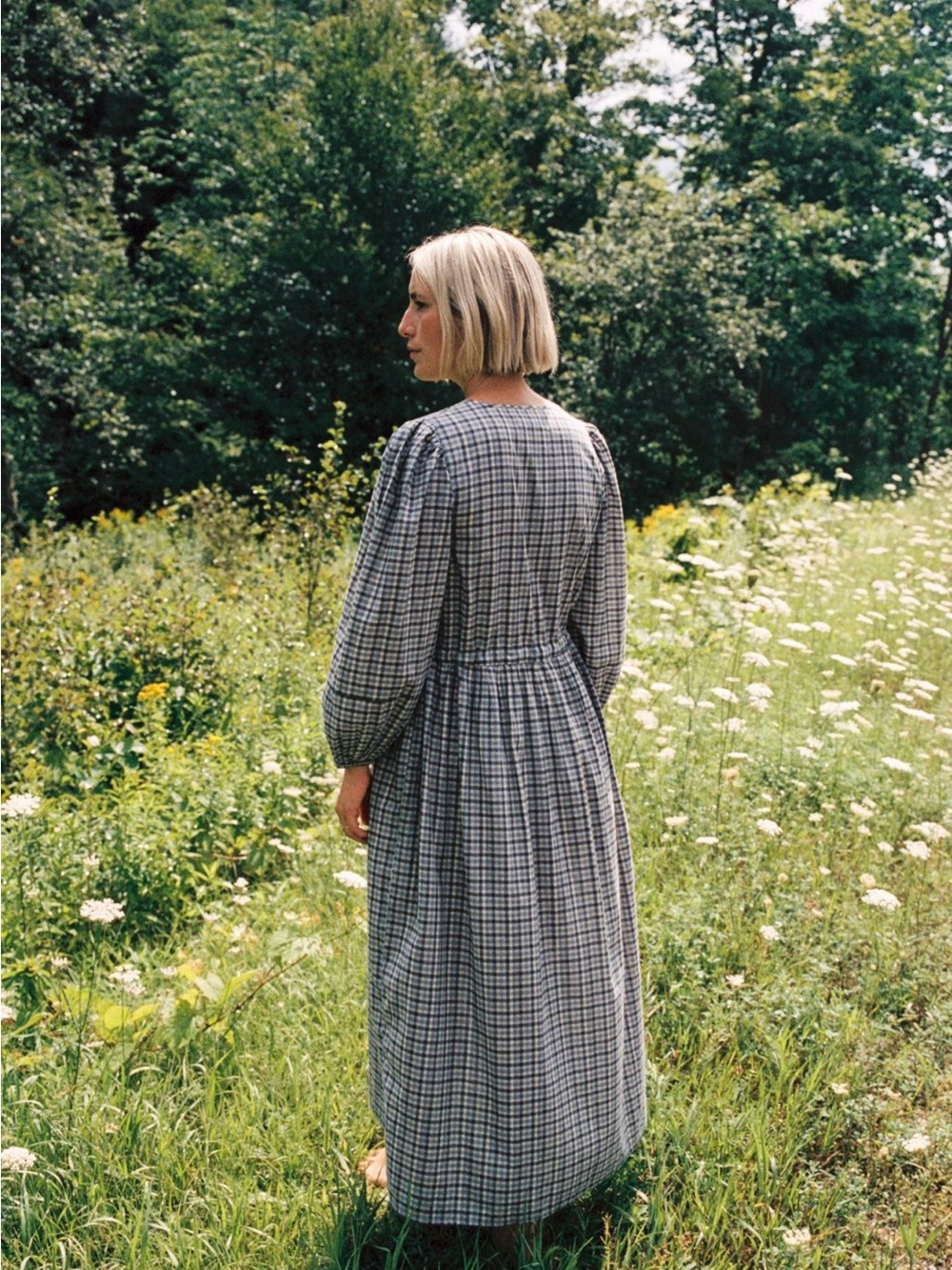 Christy Dawn Gingham V-Neck Dress - Picture 3 of 7